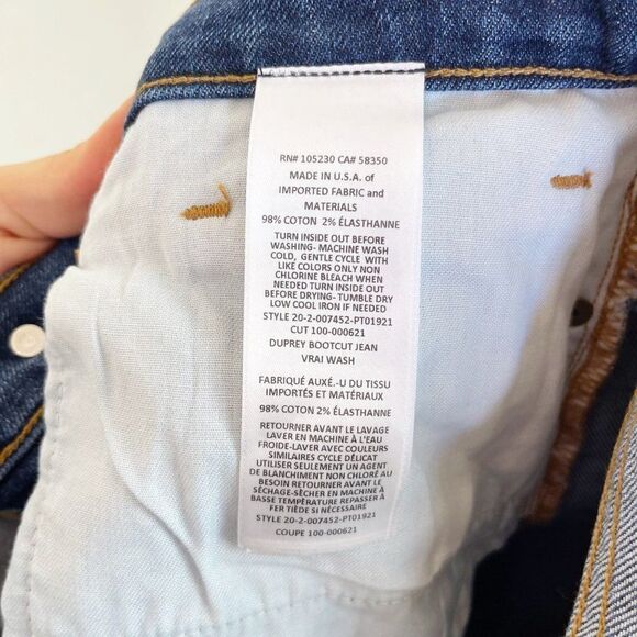 Equipment Femme Dark Jeans Bootcut Denim Jeans Size 32 - Picture 7 of 8